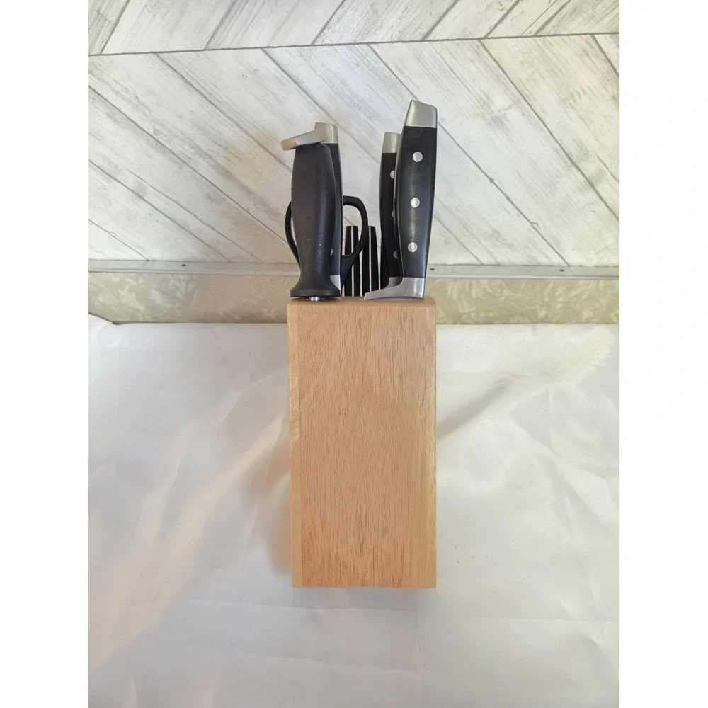 14-Piece Stainless Steel Knife Set with Storage Block Hampton Forge